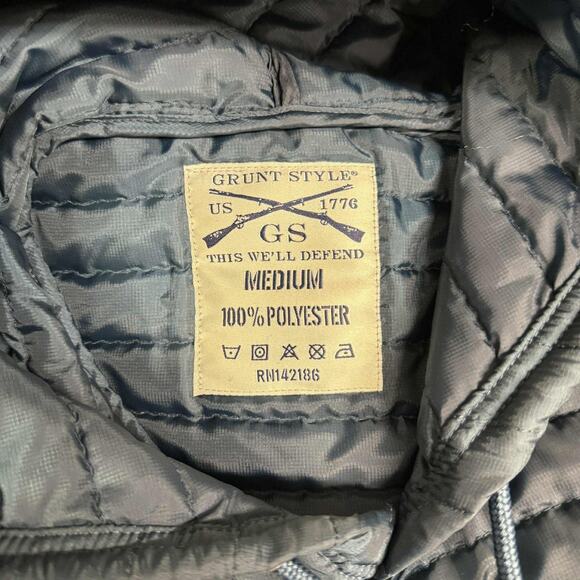 Grunt Style 1776 Woobie Puffer Hoodie Jacket Pullover Parka US Flag Men’s M - Picture 6 of 6